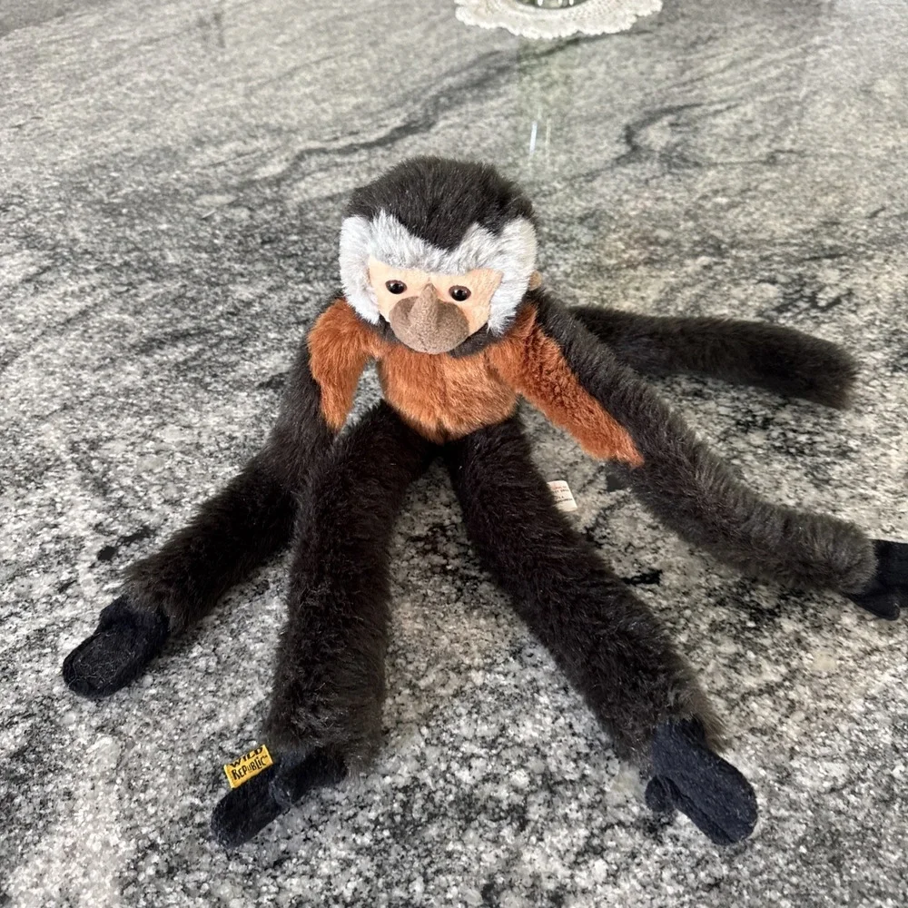 Vintage 2000 Wild Republic 20 Inch Plush Monkey Stuffed Animal Multicolored